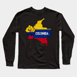 Freedom Colombia hand Long Sleeve T-Shirt